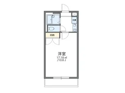 レオパレスボンヌ・シャンス(1K/2階)の間取り写真