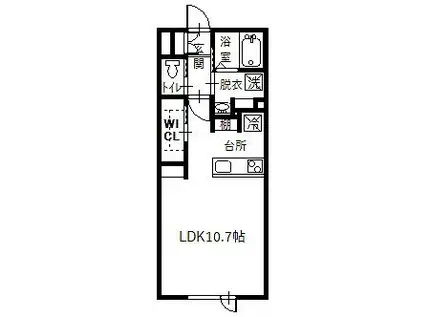 NORFINO PUR(ワンルーム/2階)の間取り写真