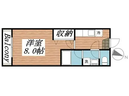 PENSHURST PLACE(1K/1階)の間取り写真