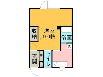 井草ハイツ(1K/1階)の間取り写真