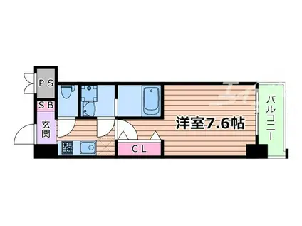 EXCELLENT KISHIBE(1K/9階)の間取り写真