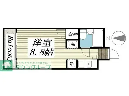 メゾンドロワジール(ワンルーム/1階)の間取り写真