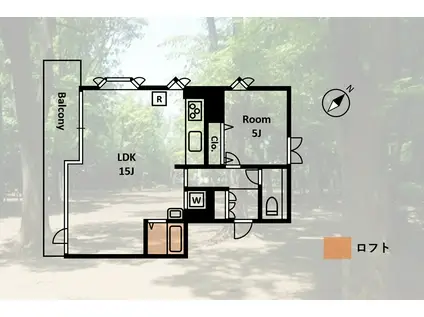 セントラルリッチ(1LDK/3階)の間取り写真