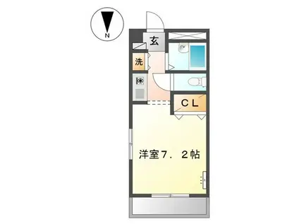 フォルテ・フェルマータ(1K/3階)の間取り写真