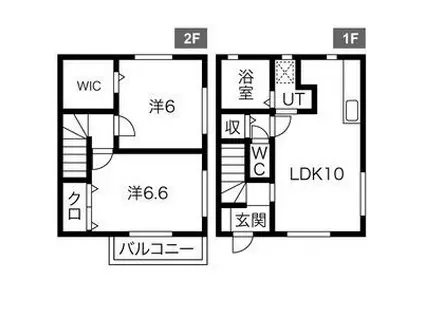 トレーフルS(2LDK/1階)の間取り写真