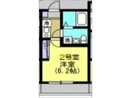 コート・カリーナ(1K/1階)の間取り写真