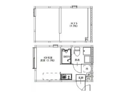 上井草4丁目 NEO AVAND(ワンルーム/1階)の間取り写真