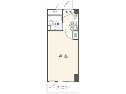 菱和パレス滝野川シーディア(ワンルーム/4階)の間取り写真