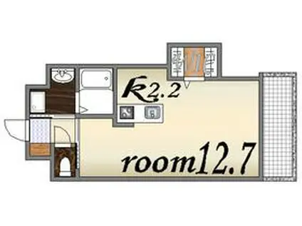 NKSビル(ワンルーム/4階)の間取り写真