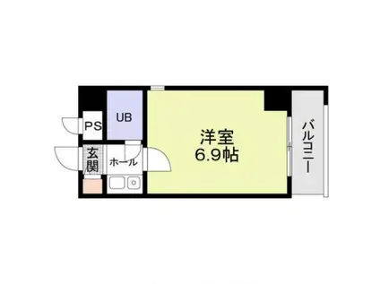 サークビルズ(1K/6階)の間取り写真