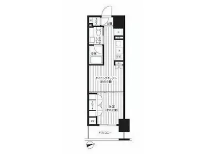 レジディア新御徒町(1DK/7階)の間取り写真