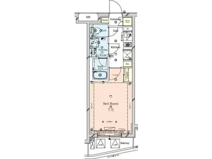 ラフィスタ墨田5丁目(1K/3階)の間取り写真