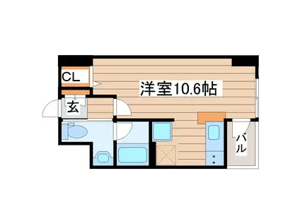 KDXレジデンス仙台駅東(ワンルーム/3階)の間取り写真