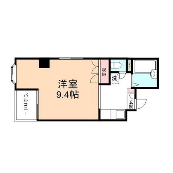 エスポワール松川(1K/3階)の間取り写真