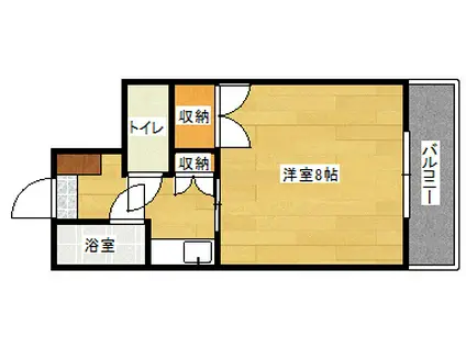 ハーモニー光町(1K/3階)の間取り写真