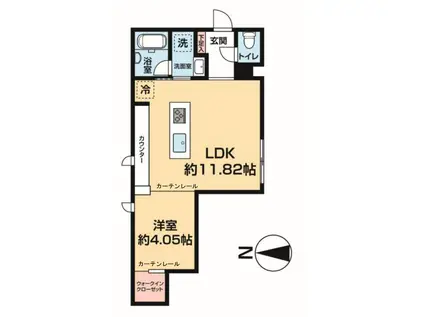 ヴィッラ ルニカ(1LDK/1階)の間取り写真