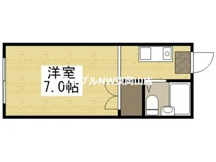 サンコーポ(1K/1階)の間取り写真