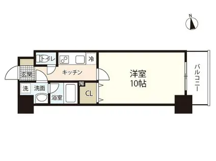 THE MODERN岡山駅前(1K/7階)の間取り写真