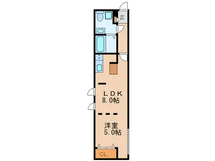 リアライズ名城公園(1LDK/4階)の間取り写真
