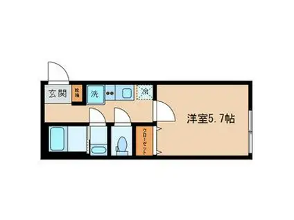 モンレーヴ下石神井(1K/2階)の間取り写真