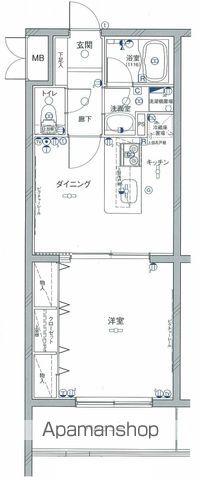 グリフォーネ横浜・妙蓮寺(1DK/4階)の間取り写真