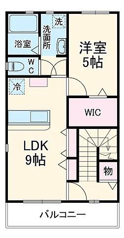 LOTUS住吉(1LDK/2階)の間取り写真