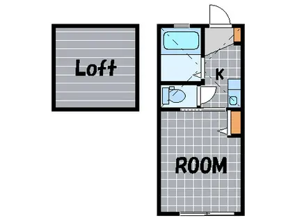 G・Aヒルズ妙蓮寺A棟(1K/1階)の間取り写真