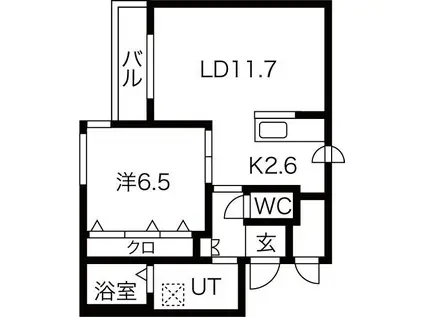 HUMMINGBIRD(1LDK/4階)の間取り写真
