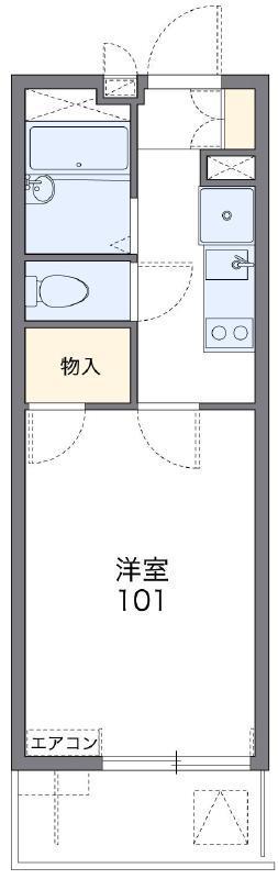 レオパレス別府II(1K/2階)の間取り写真