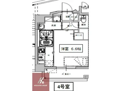 ミラージュパレス北梅田(1K/8階)の間取り写真