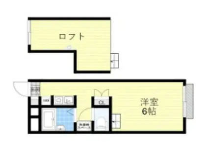 エア・フラッツ(1K/1階)の間取り写真