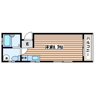 NEEDS(1K/1階)の間取り写真
