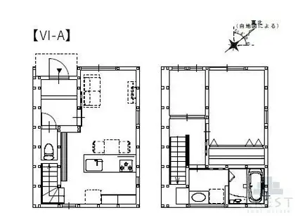 グランメゾンクレスト多治米VI(1LDK/1階)の間取り写真