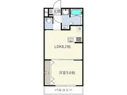 エム・ステージ平野本町II(1LDK/3階)の間取り写真