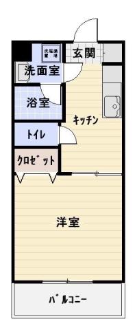 アルデーアピーノ(1DK/1階)の間取り写真