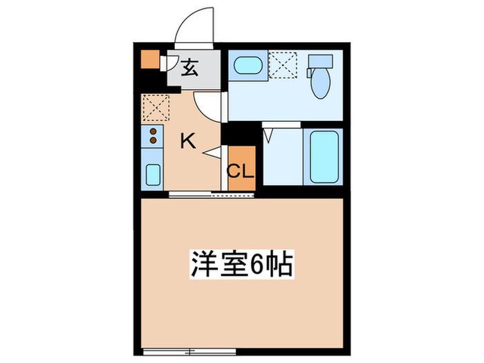 アベニール大和(1K/1階)の間取り写真