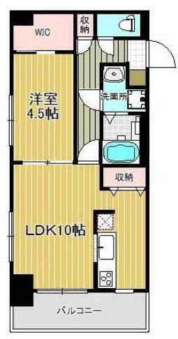 桜木-MSK(1LDK/8階)の間取り写真