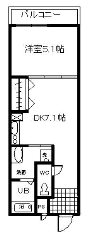 フジパレス堺なかもずI番館(1DK/2階)の間取り写真