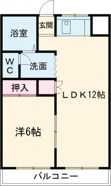 フラットイン(3LDK/2階)の間取り写真