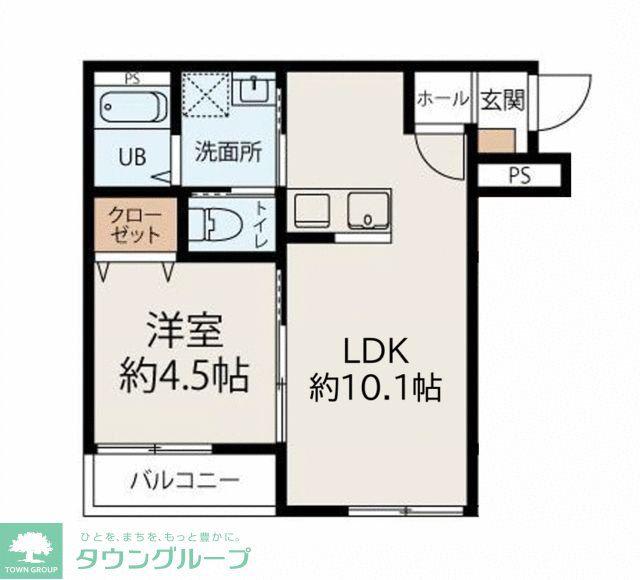 MIKIHOUSE南三咲(1LDK/3階)の間取り写真