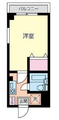 調布FTビル(1K/2階)の間取り写真