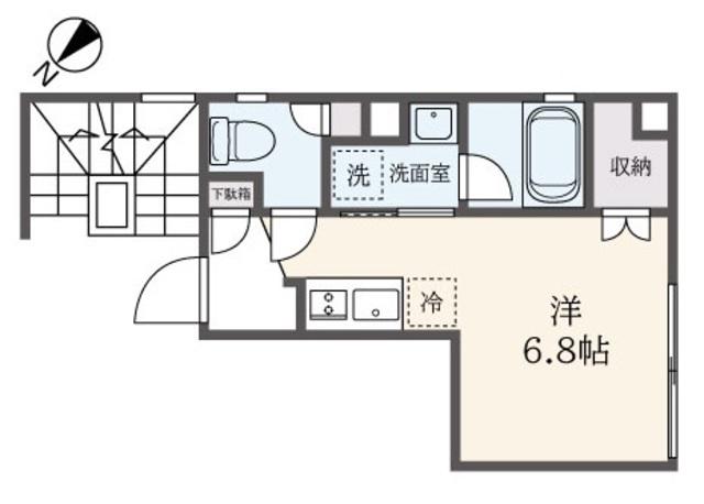 ASTILE恵比寿(ワンルーム/3階)の間取り写真