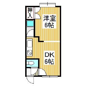 マイン日吉(1DK/3階)の間取り写真