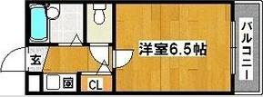 リトゥール深井(1K/4階)の間取り写真