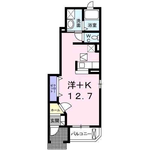 セイバリーライフ(ワンルーム/1階)の間取り写真