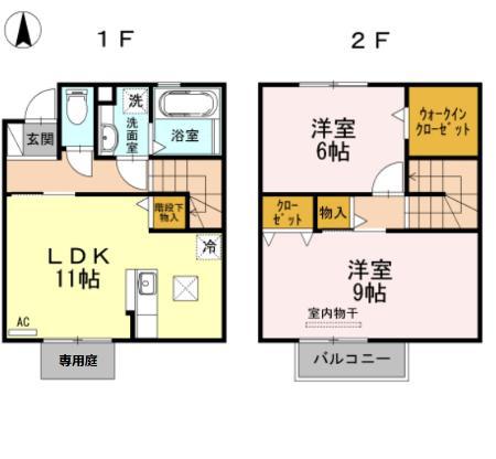 LUCIANO(2LDK/2階)の間取り写真
