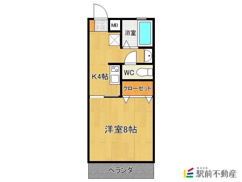 センティア(1K/3階)の間取り写真