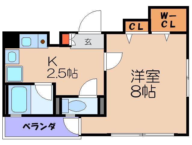 MAIZON LE ROIS(1K/7階)の間取り写真