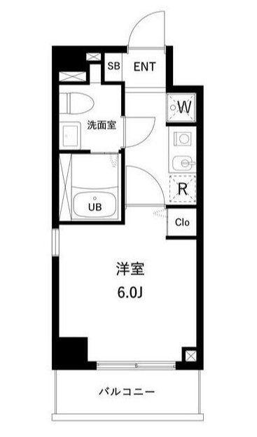 アーバンパーク妙典(1K/5階)の間取り写真