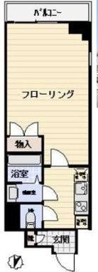 レイリス横浜井土ヶ谷AZ(1K/3階)の間取り写真